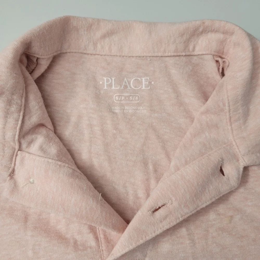 Children's Place Pale Pink Short Sleeve Boy's Polo Shirt